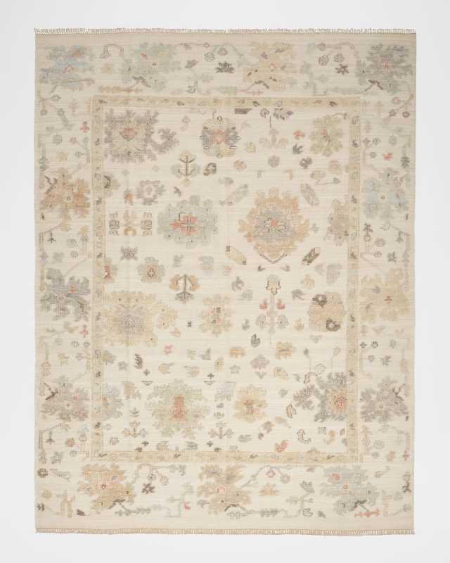 Whispers Ivory Hand-Knotted Rug, 9' x 12'